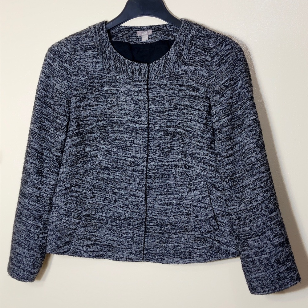 J Jill Wool Tweed Blazer Womens Small